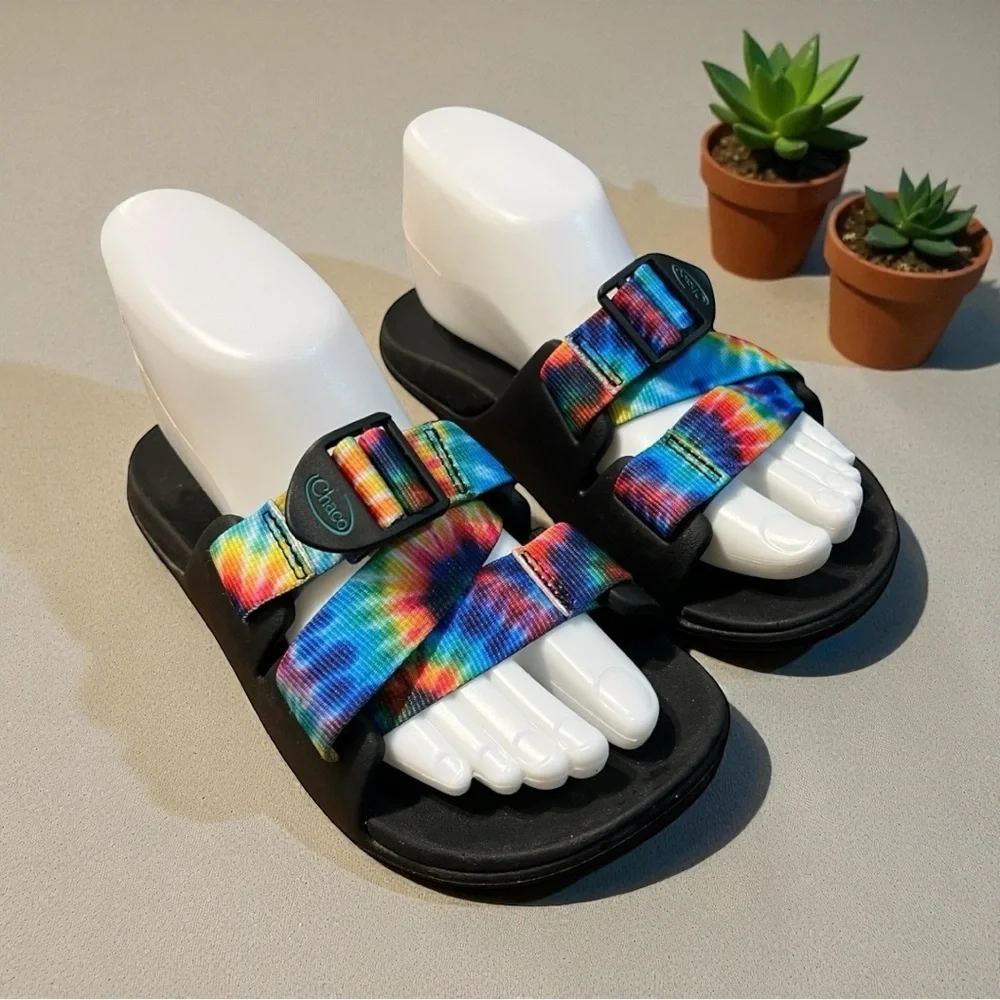 Chaco Chillo Slides Tie Dye Sandals Size 5